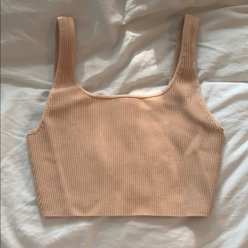 Aritzia Sculpt Knit Tank Cropped